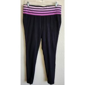 Livi Active Black Purple Ombre Waistband Cropped Leggings 14 16 Lightweight Soft